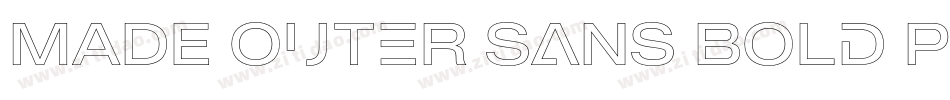 MADE Outer Sans Bold PERSONAL USE字体转换
